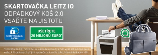 Skartovačky Leitz IQ a taška na notebook ZDARMA!