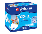 CD-R 80 Verbatim 52x, jewel box, printable, balen 10 ks