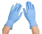 Jednorzov rukavice, nitrilov, velikost M, modr, 100 ks
