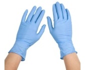 Jednorzov rukavice, nitrilov, velikost L, modr, 100 ks