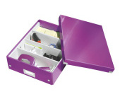 Archivan organizan box Leitz Click-N-Store M (A4), purpurov