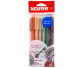 Kulikov pero Kores K-Pen K0 Vintage Style, 1 mm, sada 6 ks