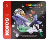 Trojhrann pastelky Kores Kolores Selection, 24 ks