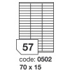 Laserov etikety 70 x 15 mm, bl, 100 list