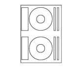 Laserov etikety na CD, prmr 118 mm, bl, 100 list