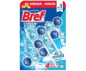 Zvs na WC Bref Power Aktiv, kuliky, 3 x 50 g, Ocean