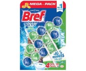 Zvs na WC Bref Power Aktiv, kuliky, 3 x 50 g, Pine