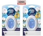 Ovova vzduchu Ambi Pur Bathroom, cotton flower, 4 ks - Akce