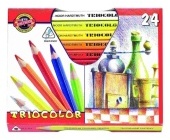 Pastelky Koh-i-noor Triocolor 3154, 24 ks