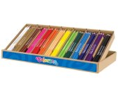 Trojhrann pastelky Colorino Big Box, 14 barev, 168 ks